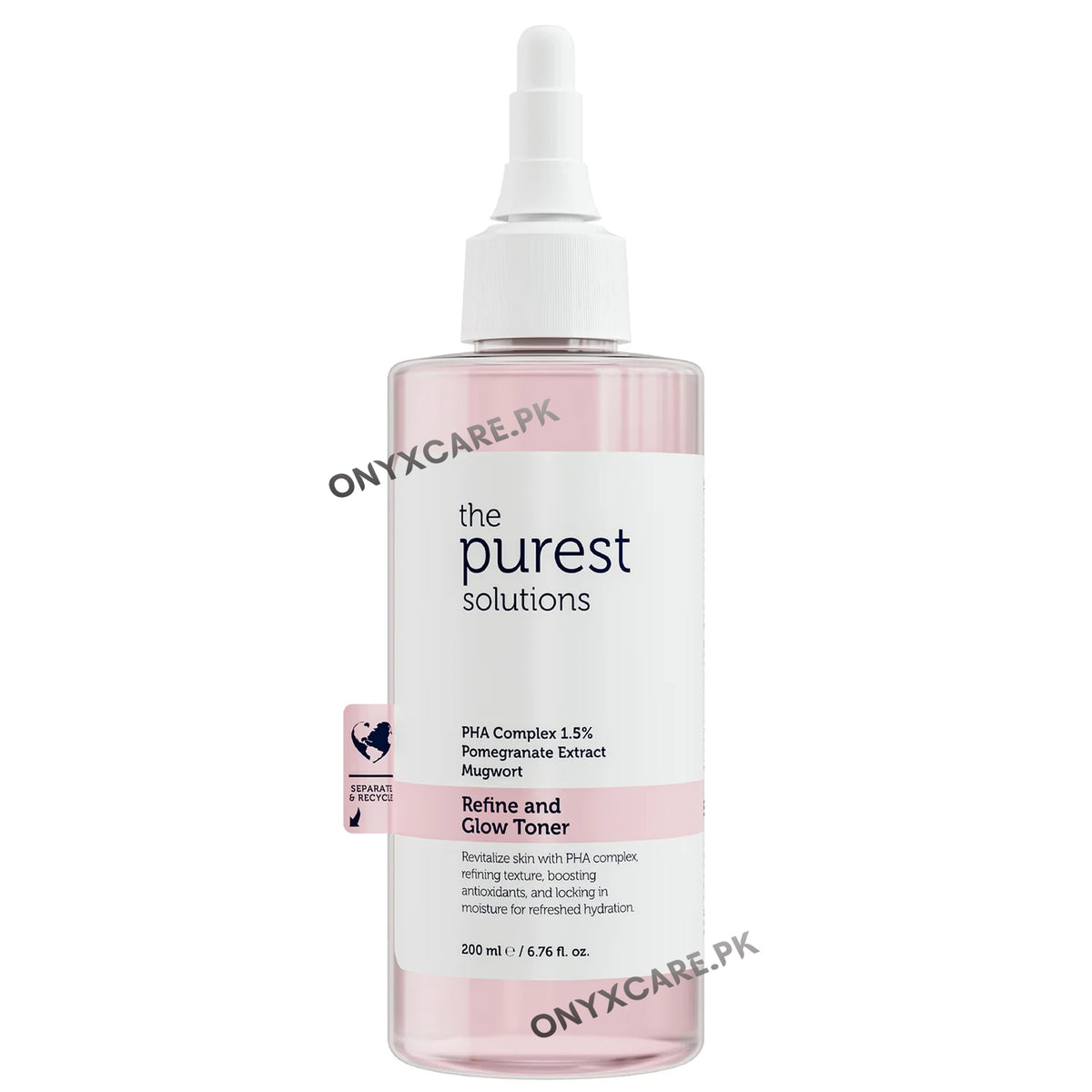 The Purest Solutions Purifying and Brightening PHA Pink Toner for Sensitive Skin 200ml