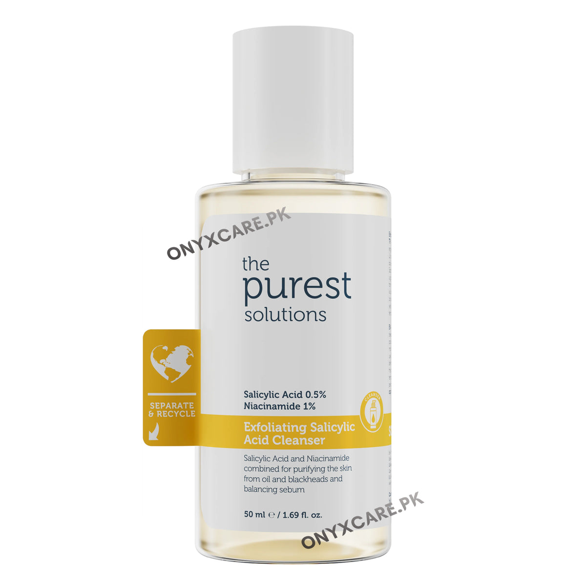 The Purest Solutions Salicylic Acid Cleansing Gel for Oily and Combination Skin Against Acne and Blackheads 200ml