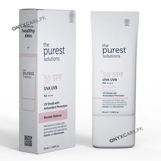 The Purest Solutions Skin Tone Equalizer and Anti-Blemish Blemish Defense Tinted Sunscreen Cream - SPF 50ml