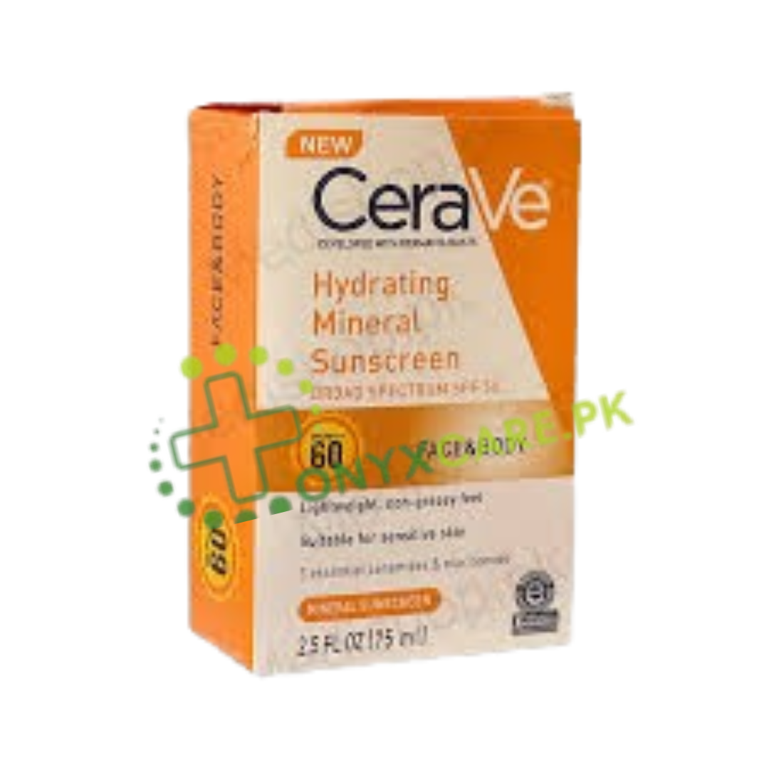 CeraVe Hydrating Mineral Sunscreen SPF60 PA+++