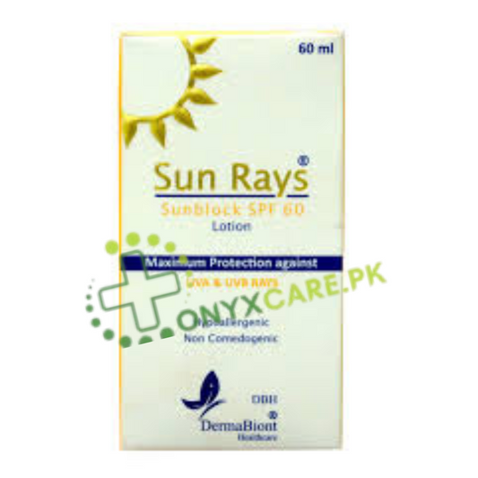 Sun Rays sunblock SPF 60 lotion 60ml