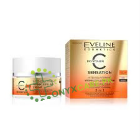 Eveline Bio Vitamin C Sensation Day & Night 50+ Anti-Wrinkle Cream 3 in 1