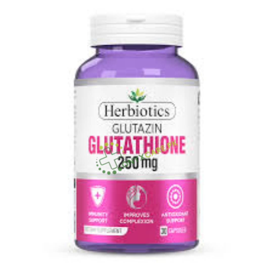 Herbiotics Glutazin (Glutathione 250mg Capsules)