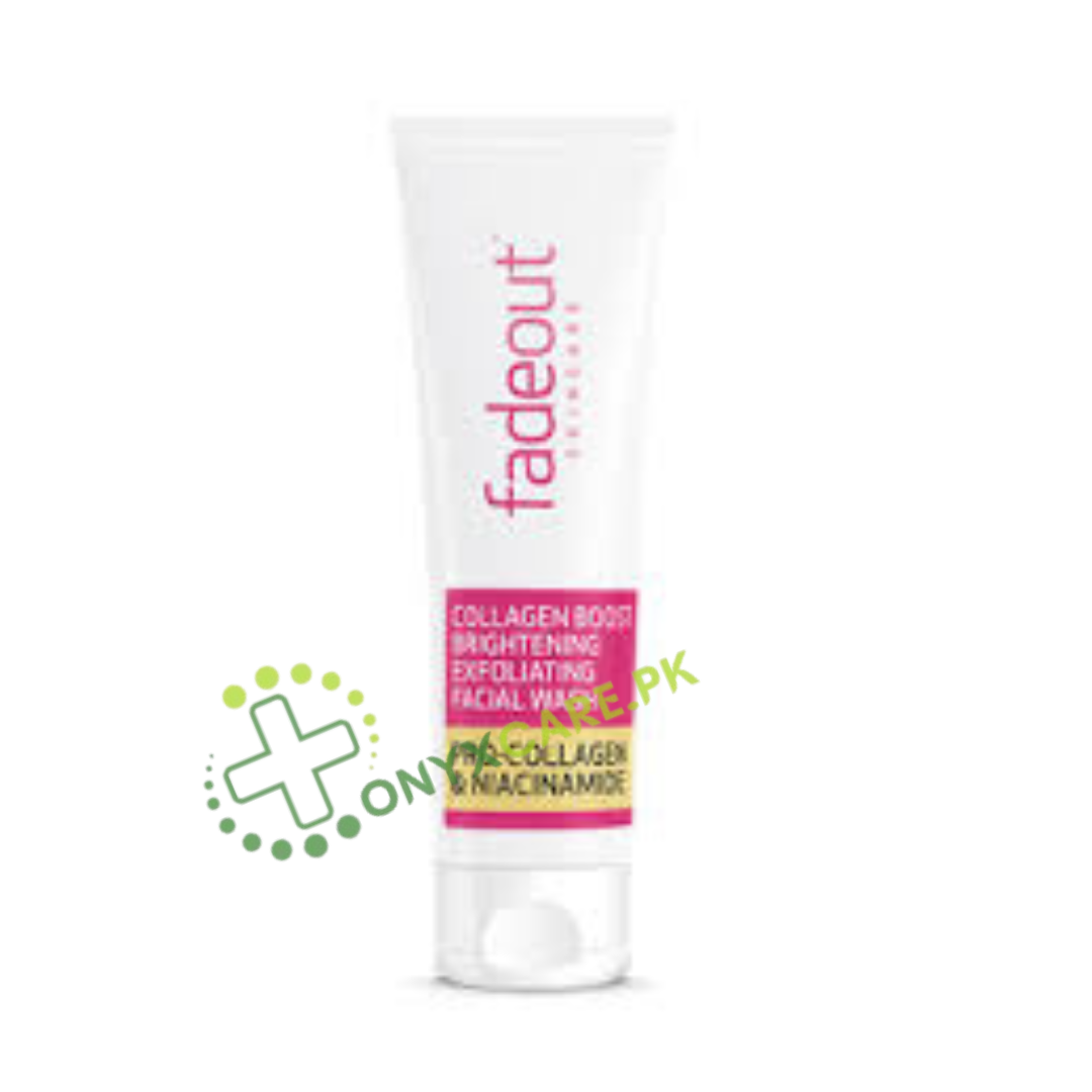 FadeOut Collagen Boost Whitening Exfoliating Facial Wash