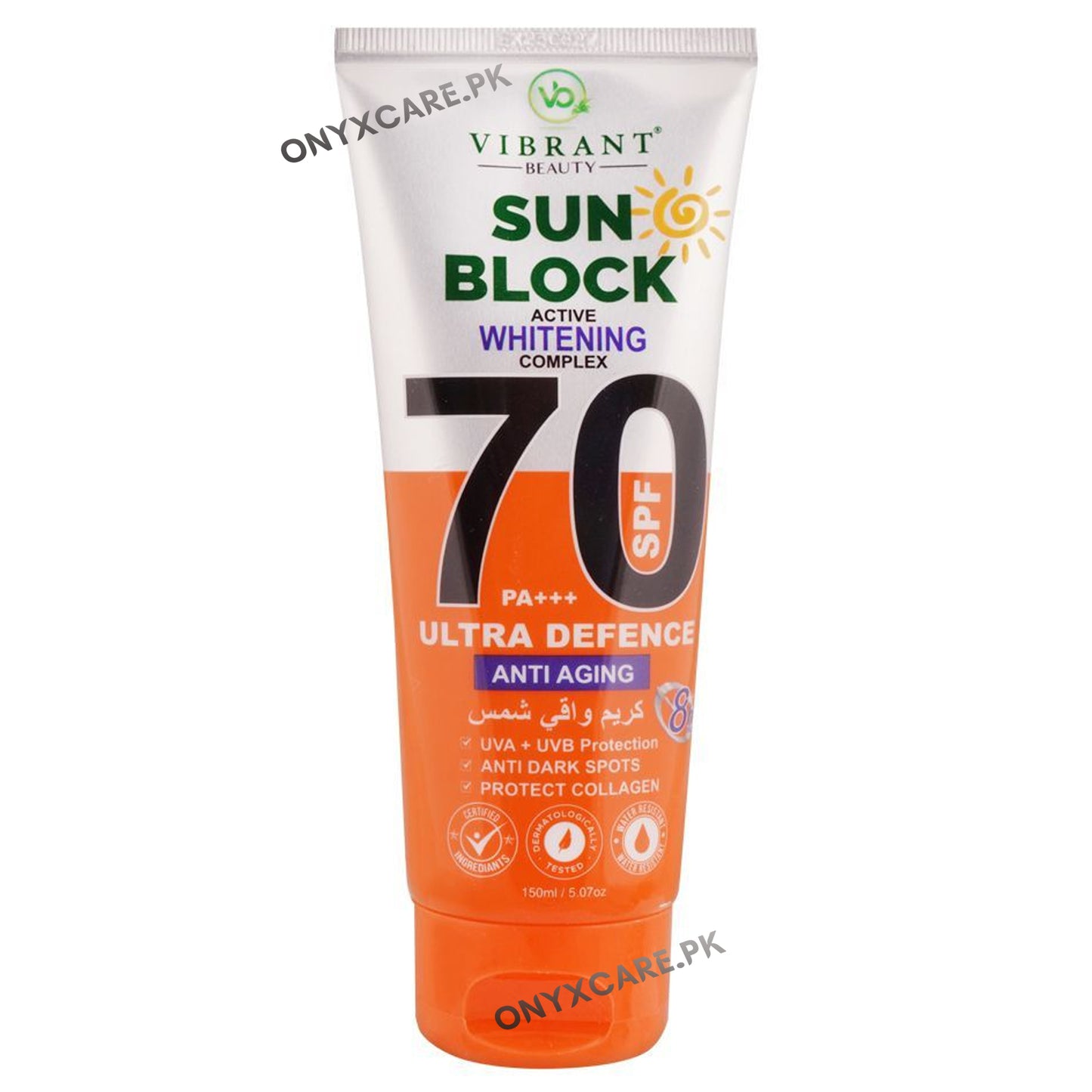 Vibrant Beauty Sun Block Anti Aging Ultra Defence, SPF70, 150ml