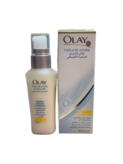 olay natural white healthy fairness uv blocker