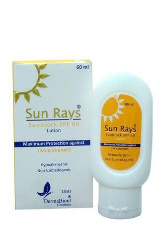 SUN RAYS SPF60+ ®
